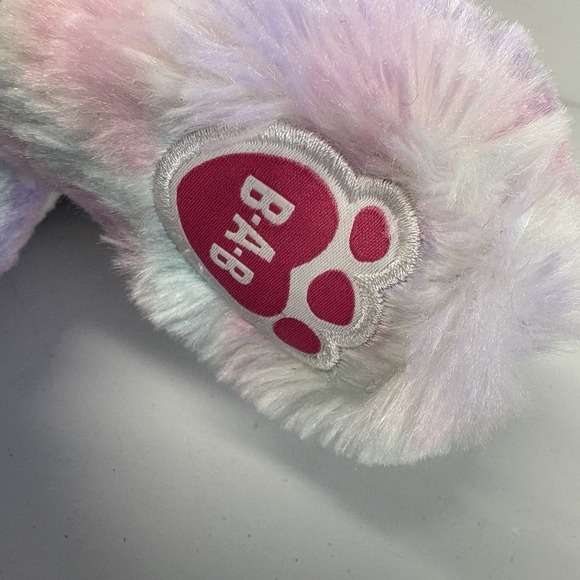Build A Bear Pastel Swirl Kitty Tie Dye Cat Plush Toy Pink Purple White ~16" - Picture 4 of 7